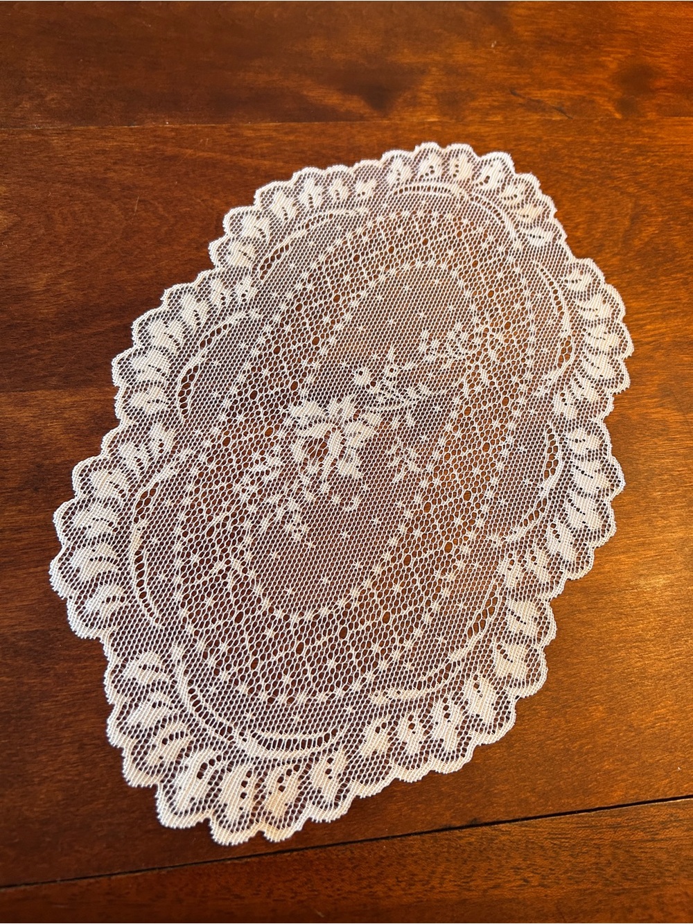 Heritage Lace Floret White Embroidered Doily